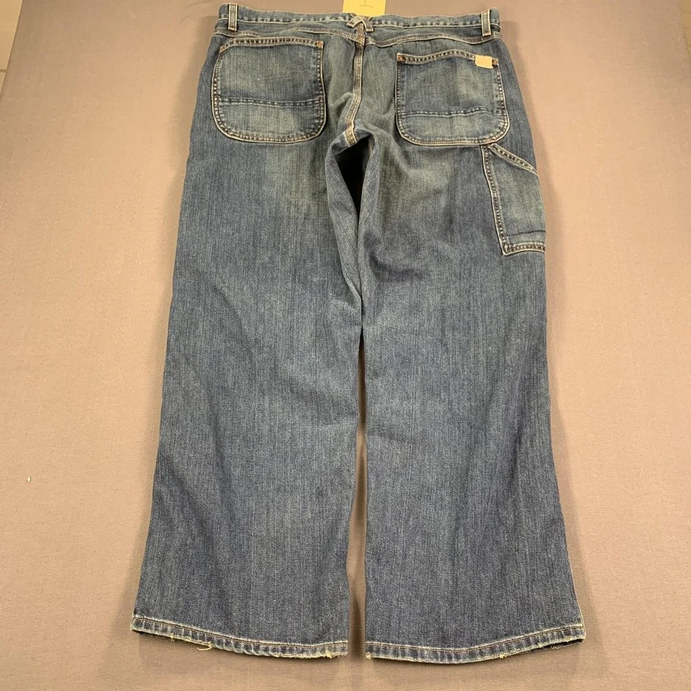 VTG Old Navy‎ Jeans Men 42x32 Blue Lot of 2 Baggy Button Fly Carpenter 00s Y2K